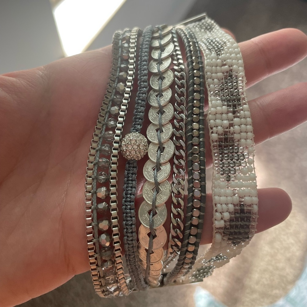 Silver Attica Victoria Emerson Wrap Bracelet
